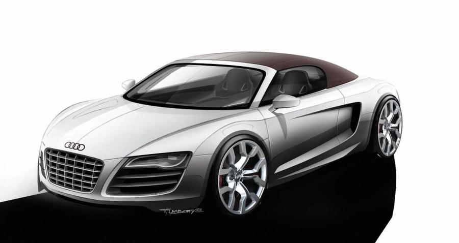 Эскиз Audi R8 Spyder 5.2 FSI Quattro 2010 года  (WW) (фото 11 из 79)